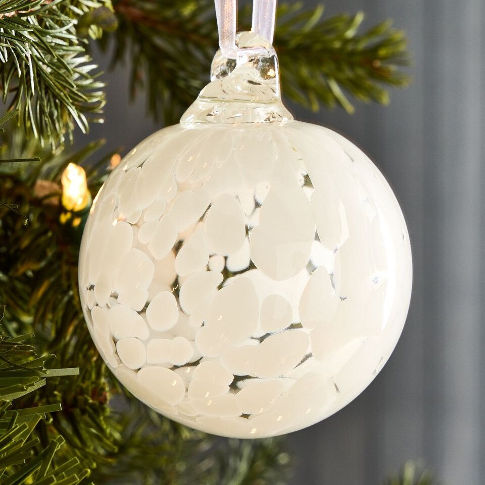 Glass Confetti Ball Bauble West Elm UK